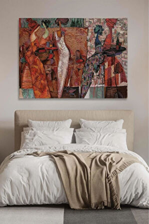 Kanvas Tablo Dedikodu Dekoratif Kanvas Tablo 40 X 60