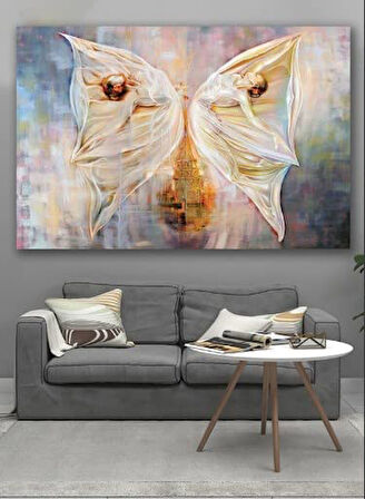 Kelebek Ve Sanat Kanvas Tablo 70 x 100 cm