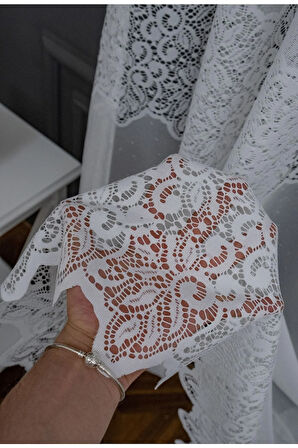 Farbateks Dikim Ara Damask Tasarım Yeni Model Ütü Istemez Kırışmaz 2kat Pileli Tül Perde