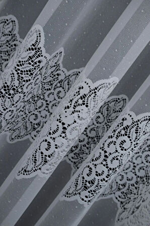 Farbateks Dikim Ara Damask Tasarım Yeni Model Ütü Istemez Kırışmaz 2kat Pileli Tül Perde