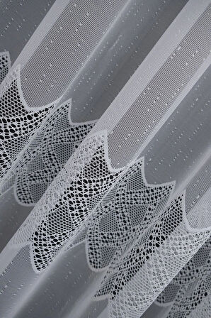 Farbateks Dikim Ara Damask Tasarım Yeni Model Ütü Istemez Kırışmaz 2kat Pileli Tül Perde