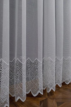 Farbateks Dikim Ara Damask Tasarım Yeni Model Ütü Istemez Kırışmaz 2kat Pileli Tül Perde