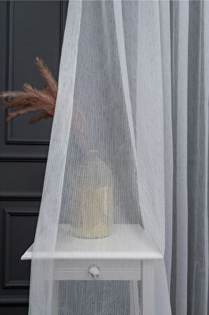 Farbateks Dikim Buğlem Desen 3kat Pileli Ütü Istemez Tül Perde