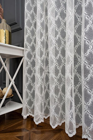 Farbateks Dikim Seher Boncuklu Kruvaze Yanki Tiyatro Tül Perde