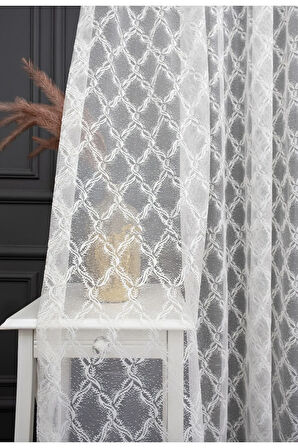 Farbateks Dikim Seher Desen Yeni Tasarım Desen 3kat Pileli Ütü Istemez Tül Perde