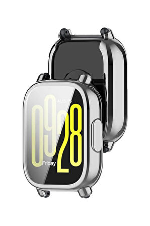 Redmi Watch 5 Active ile Uyumlu Kasa Ve Ekran Koruyucu 360 Tam Koruma Silikon Kılıf