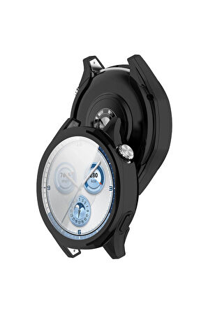 Huawei Watch Gt5 46mm ile Uyumlu Kasa Ve Ekran Koruyucu 360 Tam Koruma Silikon Kılıf