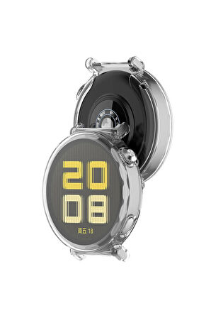 Huawei Watch Gt5 41mm ile Uyumlu Kasa Ve Ekran Koruyucu 360 Tam Koruma Silikon Kılıf