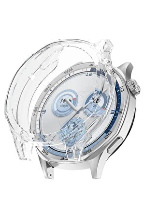 Huawei Watch Gt5 46mm ile Uyumlu Kasa Ve Ekran Koruyucu 360 Tam Koruma Silikon Kılıf