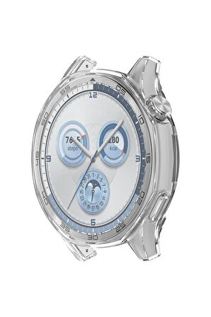 Huawei Watch Gt5 46mm ile Uyumlu Kasa Ve Ekran Koruyucu 360 Tam Koruma Silikon Kılıf