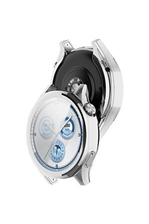 Huawei Watch Gt5 46mm ile Uyumlu Kasa Ve Ekran Koruyucu 360 Tam Koruma Silikon Kılıf