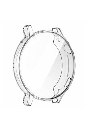 Huawei Watch Gt3 42mm ile Uyumlu Kasa Ve Ekran Koruyucu 360 Tam Koruma Silikon Kılıf