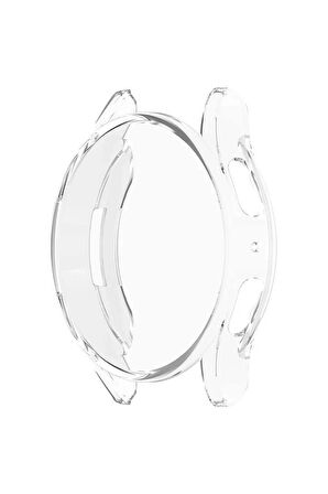 Samsung Galaxy Watch 7 44mm ile Uyumlu Kasa Ve Ekran Koruyucu 360 Tam Koruma Silikon Kılıf