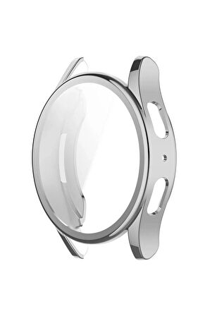 Samsung Galaxy Watch 7 40mm ile Uyumlu Kasa Ve Ekran Koruyucu 360 Tam Koruma Silikon Kılıf