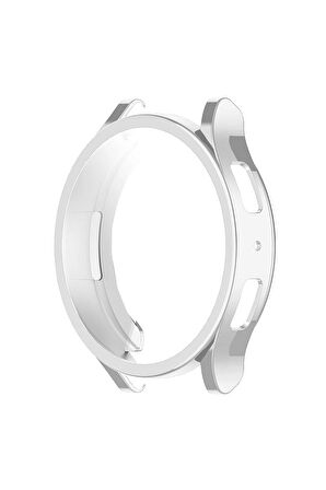 Samsung Galaxy Watch 6 40mm ile Uyumlu Kasa Ve Ekran Koruyucu 360 Tam Koruma Silikon Kılıf