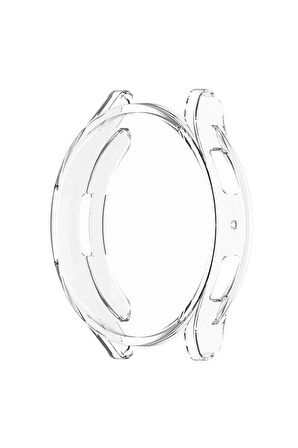 Samsung Galaxy Watch 6 40mm ile Uyumlu Kasa Ve Ekran Koruyucu 360 Tam Koruma Silikon Kılıf