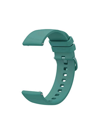 Samsung Galaxy Watch 42mm ile Uyumlu Kordon Jel Silikon Tokalı Kayış