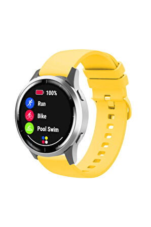 Samsung Galaxy Watch 4 5 6 FE 7 ile Uyumlu Kordon Jel Silikon Tokalı Kayış