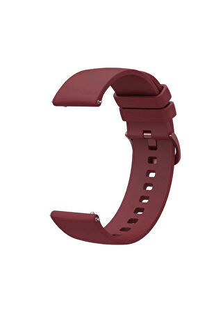 Amazfit GTR 42mm ile Uyumlu Kordon Jel Silikon Tokalı Kayış