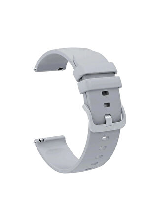 Amazfit GTR 42mm ile Uyumlu Kordon Jel Silikon Tokalı Kayış