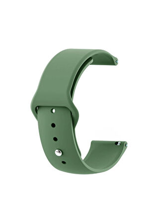 Samsung Galaxy Watch Active 2 40mm/44mm ile Uyumlu Yumuşak Dokulu Jel Silikon Kayış