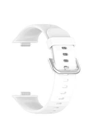 Huawei Watch Fit 3 ile Uyumlu Kordon Jel Silikon Tokalı Kayış