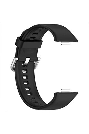 Huawei Watch Fit 3 ile Uyumlu Kordon Jel Silikon Tokalı Kayış