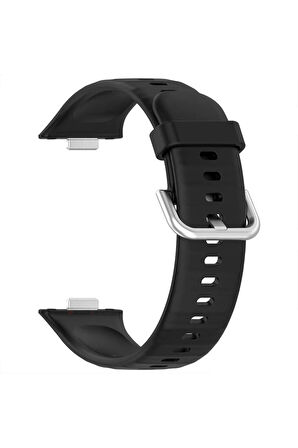 Huawei Watch Fit 3 ile Uyumlu Kordon Jel Silikon Tokalı Kayış