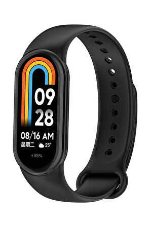 Mi Band 8 ve Mi Band 9 ile Uyumlu Kordon Spor Jel Silikon Kayış