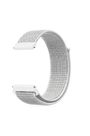 Huawei Watch Gt5 46mm ile Uyumlu Kordon Kumaş Desenli Cırt Cırtlı Spor Kayış