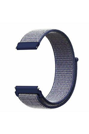 Honor Magic Watch 2 46mm ile Uyumlu Kordon Kumaş Desenli Cırt Cırtlı Spor Kayış