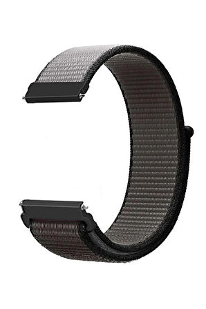 Samsung Galaxy Watch 4 5 6 7 Serisi 40mm Ve 44mm ile Uyumlu Kordon Kumaş Desenli Cırt Cırtlı Spor Kayış