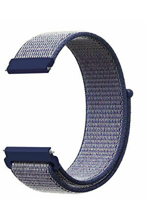 Haylou LS02 ile Uyumlu Kordon Kumaş Desenli Cırt Cırtlı Spor Kayış