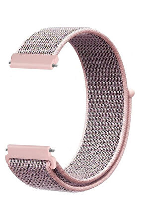 Haylou Bling LS12 ile Uyumlu Kordon Kumaş Desenli Cırt Cırtlı Spor Kayış