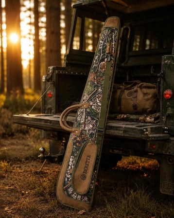 Beretta Süet Orman Desen Premium 130 cm Tüfek Kılıfı