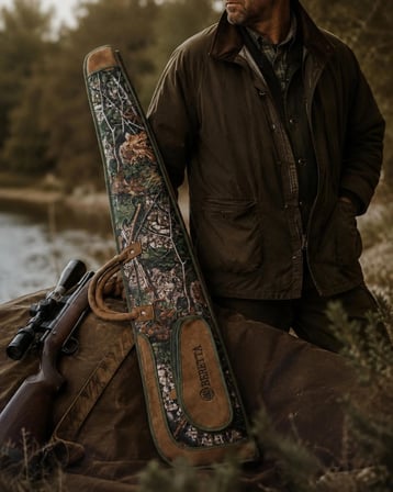 Beretta Süet Orman Desen Premium 130 cm Tüfek Kılıfı