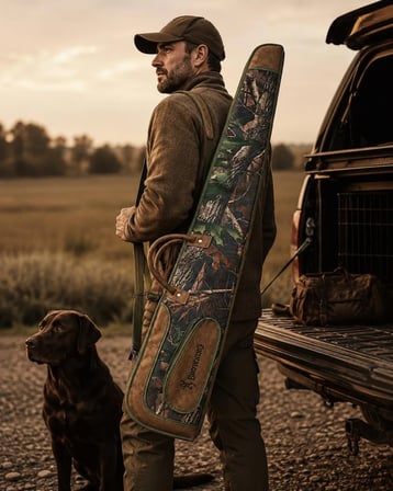 Browning Süet Orman Desen Premium 130 cm Tüfek Kılıfı