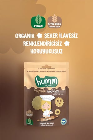 Organik Chefline Tahinli Pekmezli Vegan Kurabiye 55g X 6 Adet
