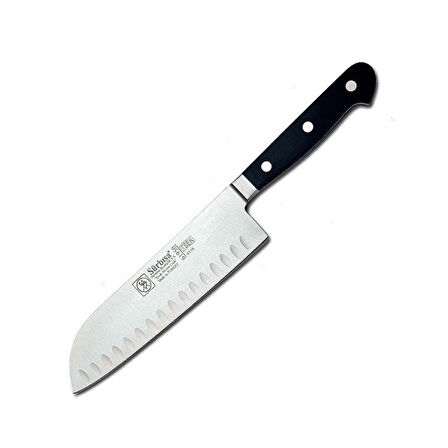 Sürbısa 61950 - Sıcak Dövme Oluklu Santoku Şef Bıçağı 18 cm