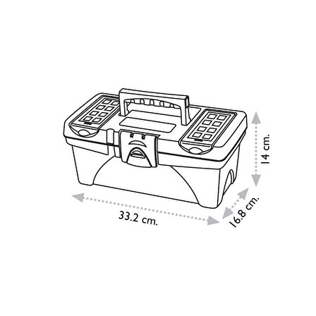 Super Bag ASR-2040 14&amp;quot; Takım Çantası - Plastik Kilitli