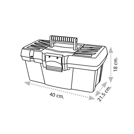 Super Bag ASR-4013 16&amp;quot; Takım Çantası - Plastik Kilitli