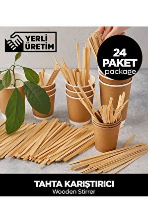Tahta Karıştırıcı - (24 PAKET)