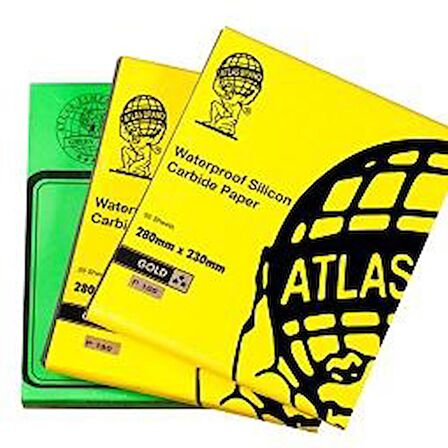 Atlas Su Zımparası 150 Kum - 188 Kalite, 230x280 mm Tabaka Kağıt