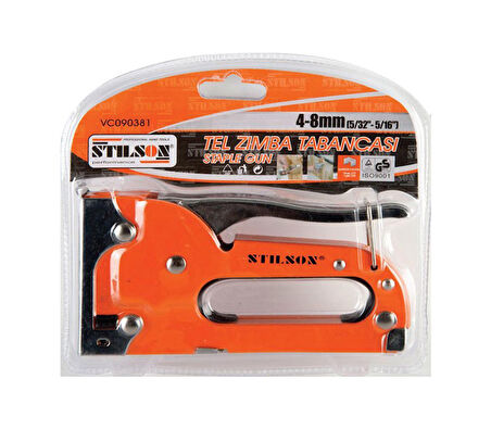 Stilson Mekanik Zımba Makinesi 4-8 mm - Metal, Turuncu