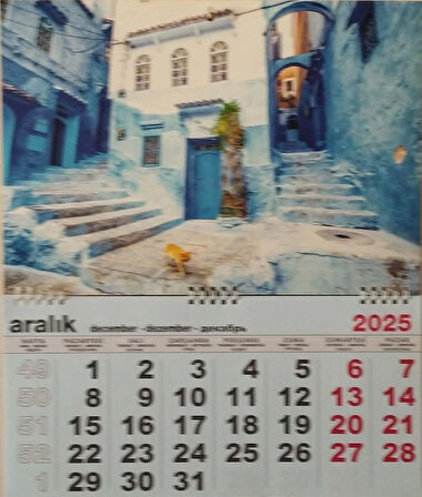 2026 gemici duvar takvimi