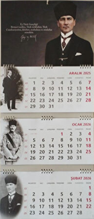 2026  Atatürk gemici duvar takvimi