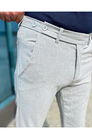 Slim Fit Dar Kesim İtalyan Model Kumaş Pantolon
