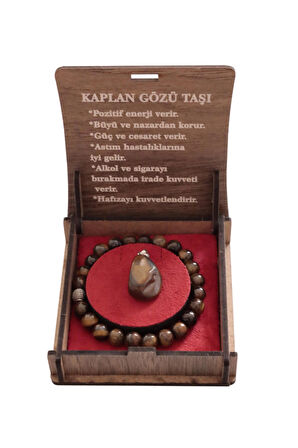 Kaplangözü Taşlı Bileklik & Kolye Set - Doğal Şıklık ve Ruhsal Denge