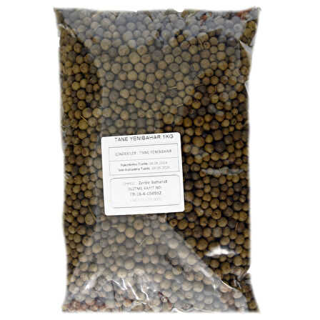 Zerde Baharat Tane Yeni Bahar, 1 kg, Yenibahar, Allspice, Piment