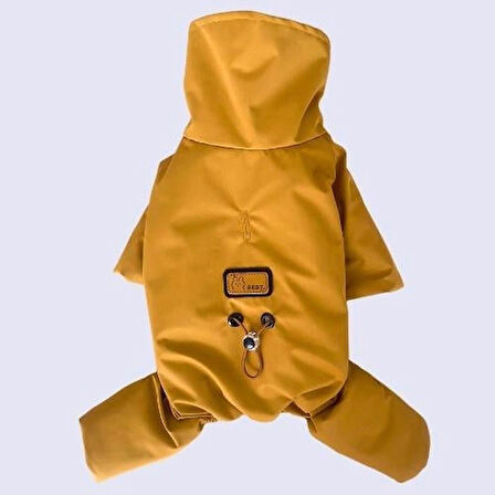 Gedyco Su Geçirmez içi Peluşlu Tarçın Küçük Irk Köpek Tulum Yağmurluk